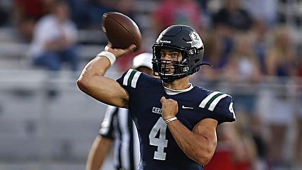 Little Rock Christian quarterback Walker White, a Top 10 quarterback in the 2024 class and No. 1 recruit in Arkansas.